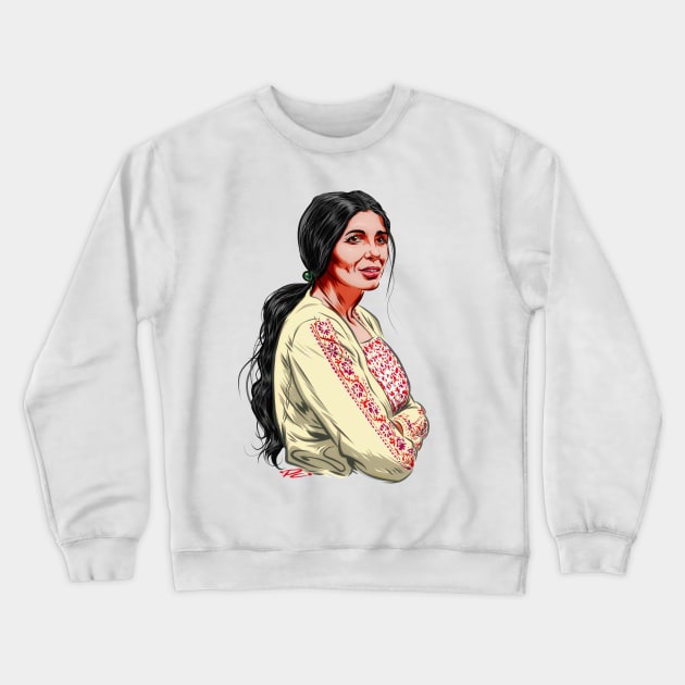 June Carter Cash - An illustration by Paul Cemmick Crewneck Sweatshirt by PLAYDIGITAL2020